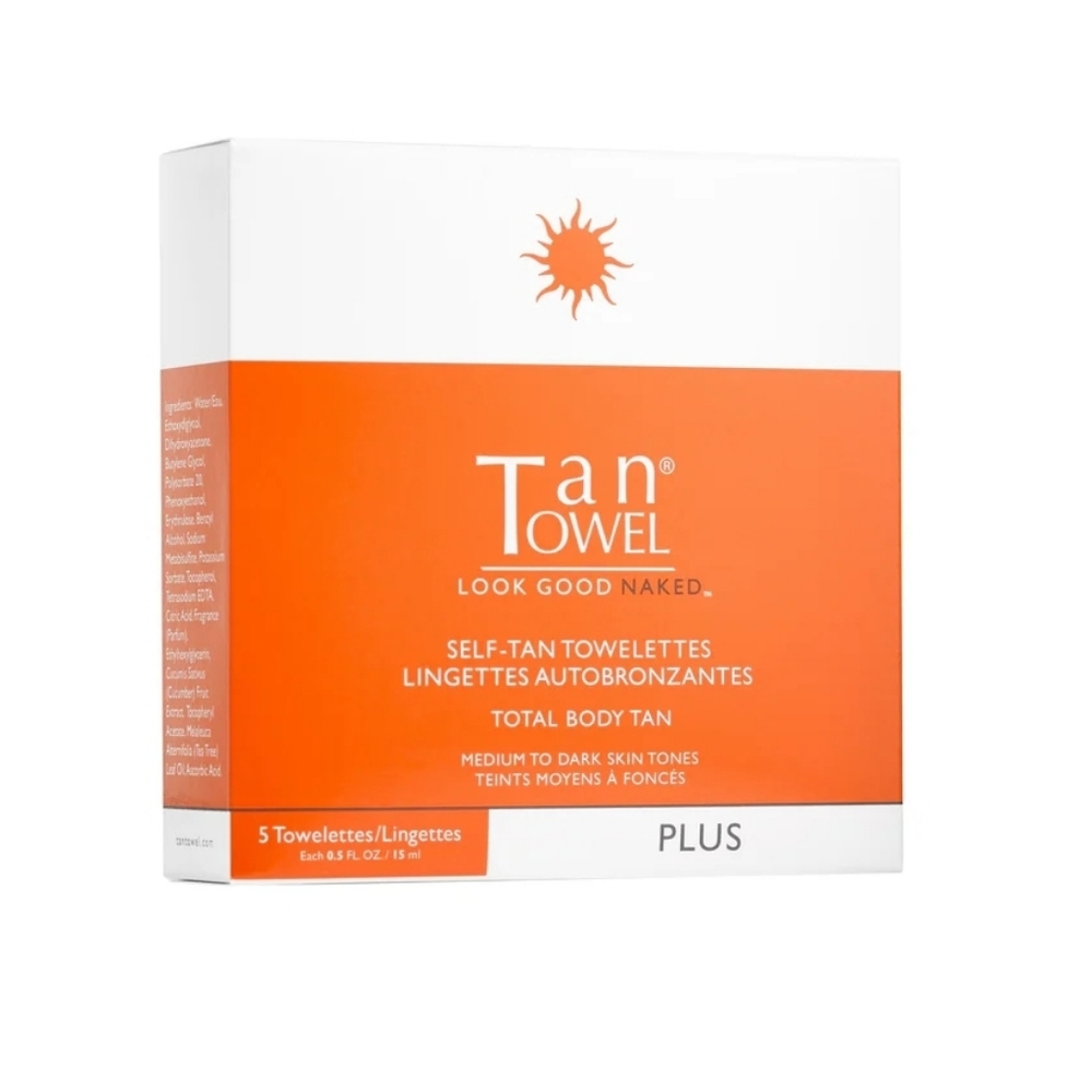 (5) Self Tan Towelettes , Total Body tan (PLUS)